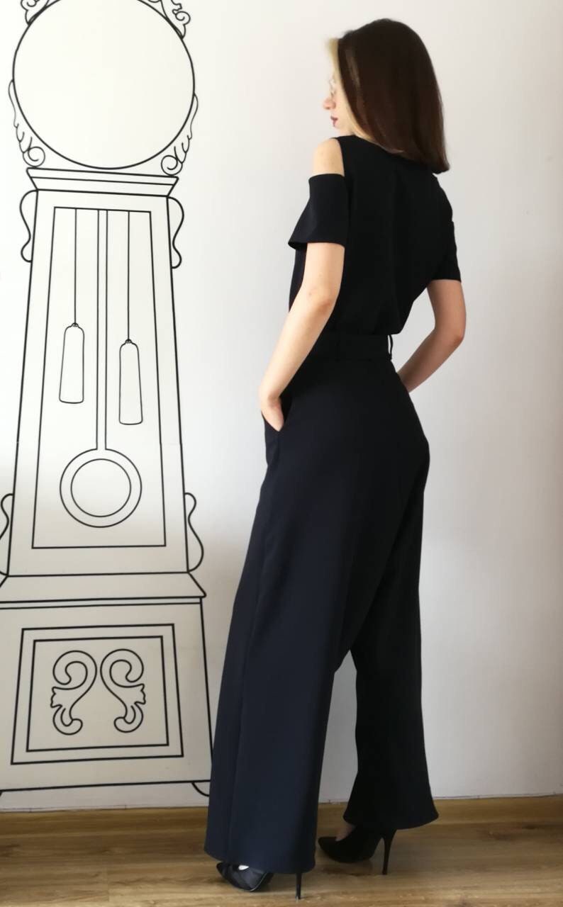 Ines Black Jumpsuit — view 3