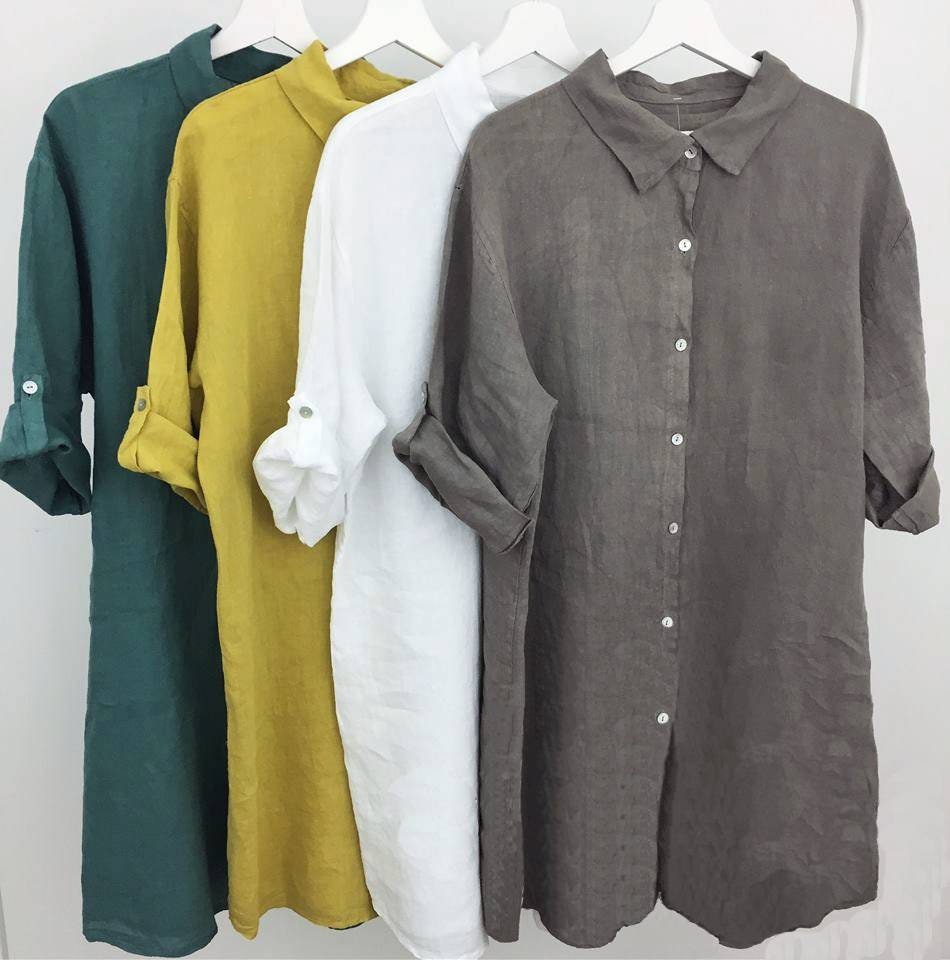 Rae Orange Linen Blazer — view 5