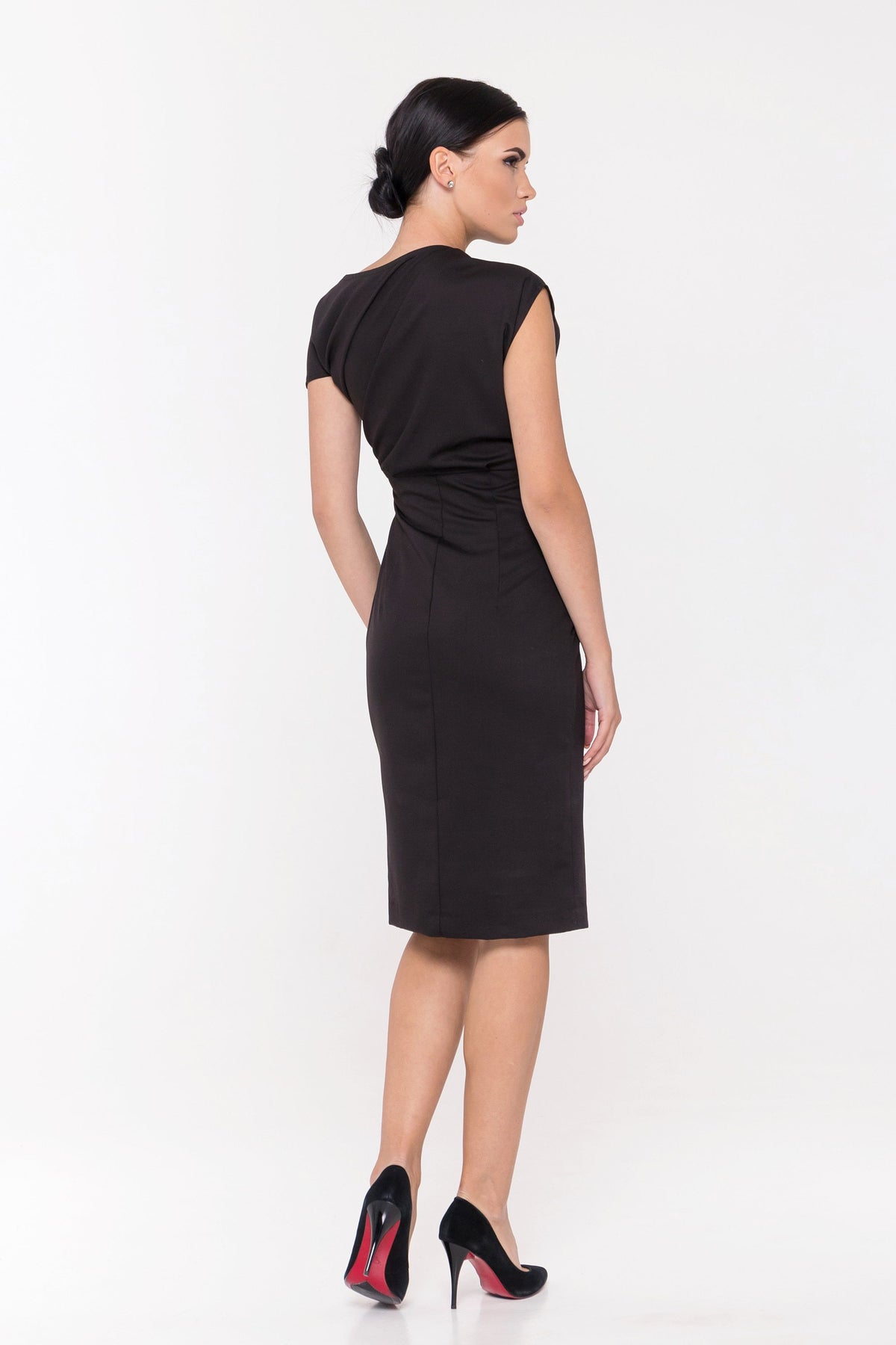 Kiki Black Midi Dress — view 4