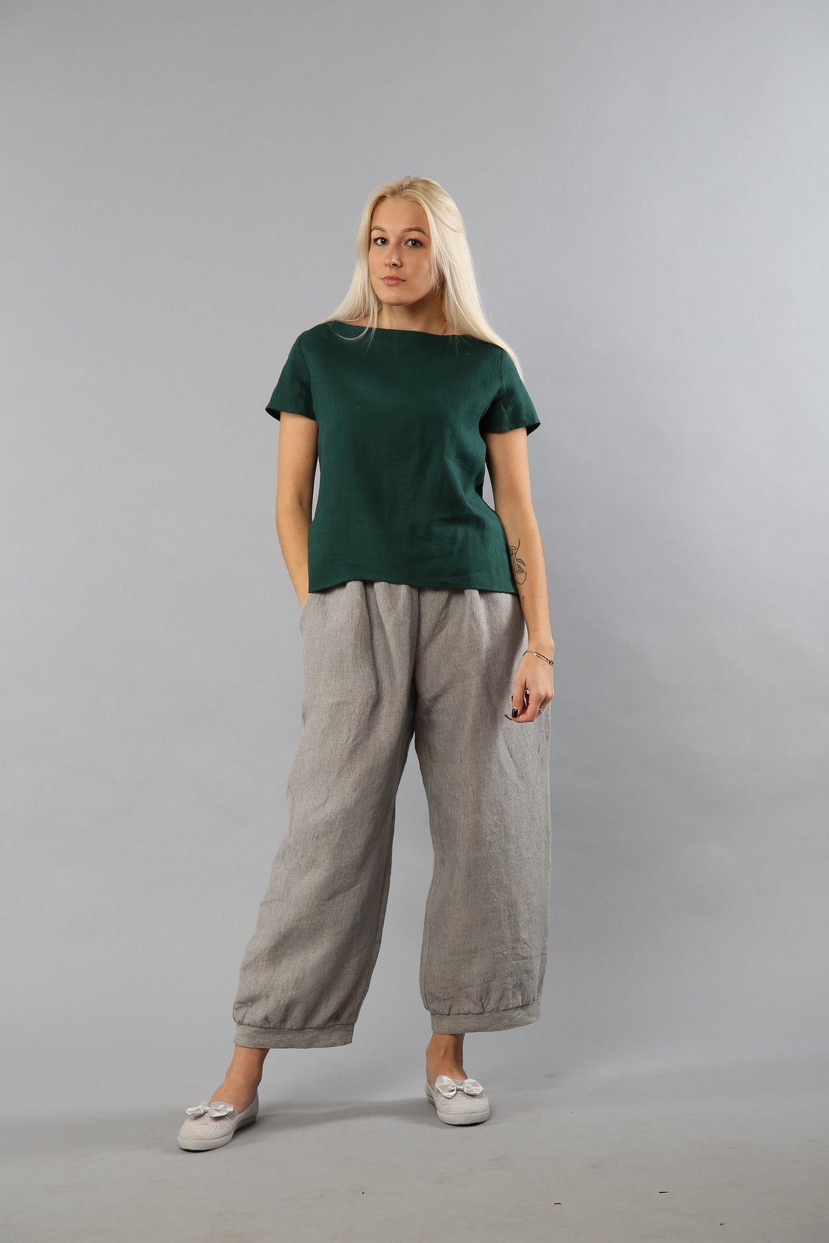 Winnie Striped Linen Pants — New York New York