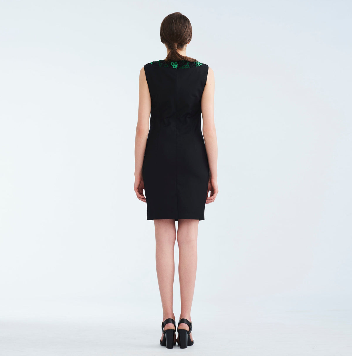 Joy Black Lace Midi Dress — view 4