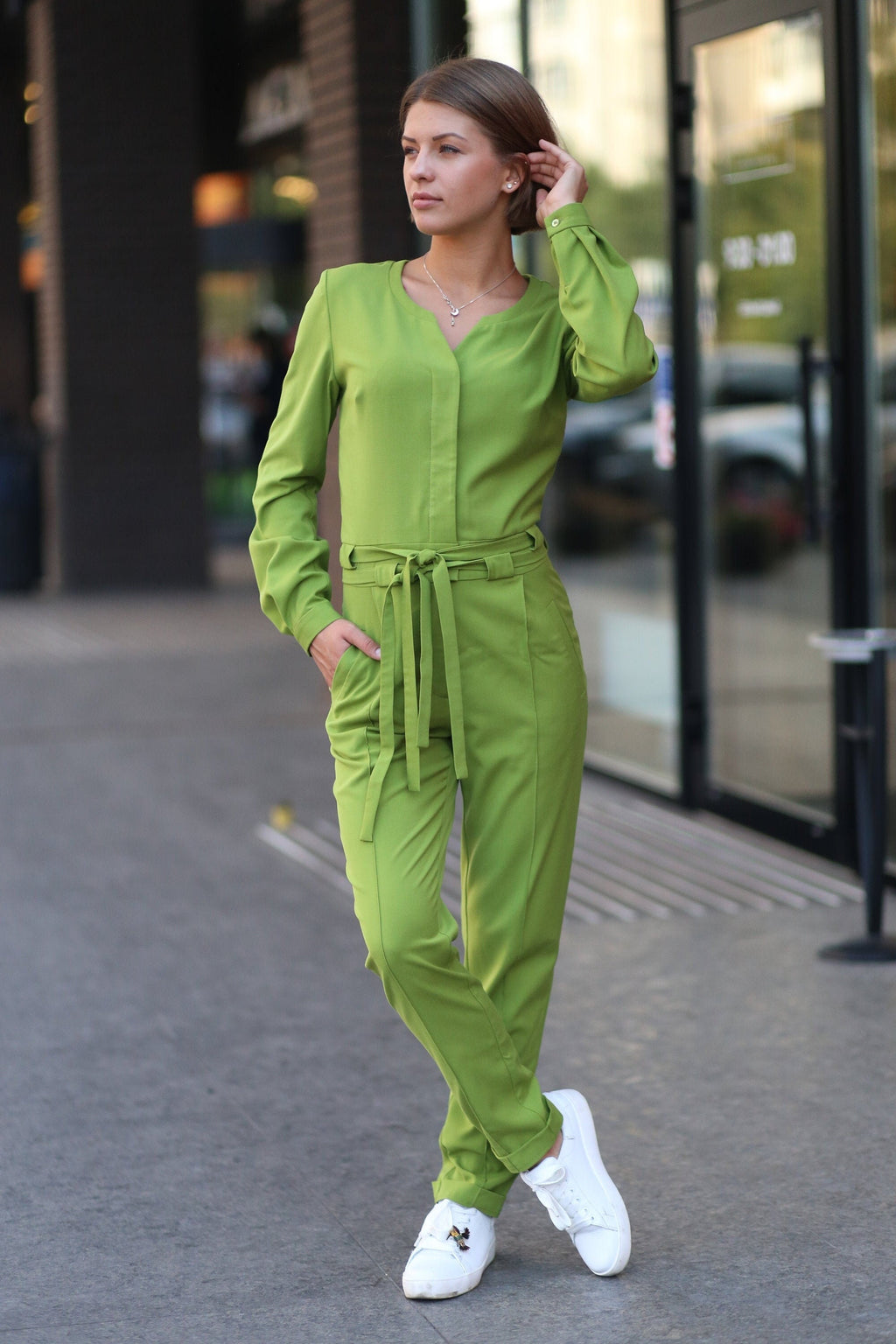 Wren Green Jumpsuit — view 4