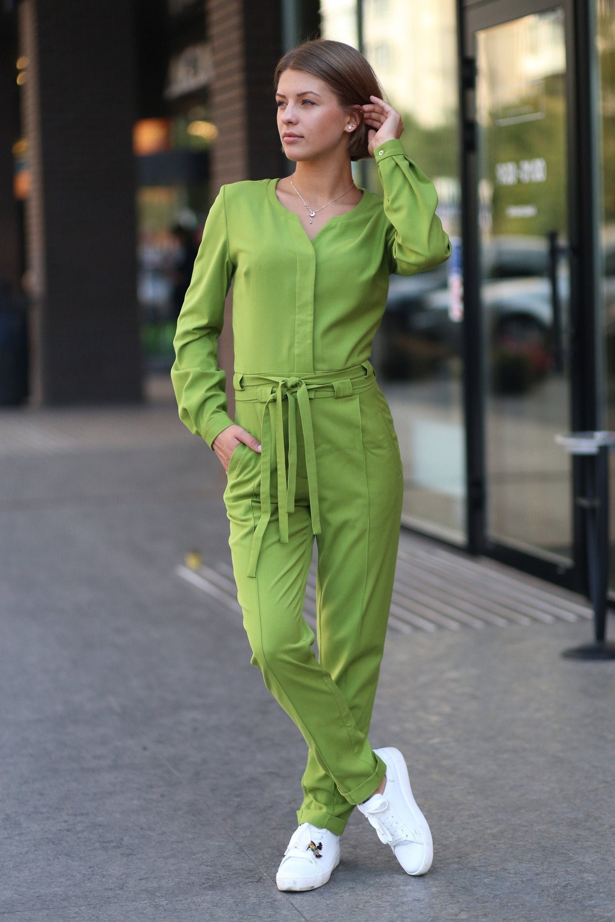 Wren Green Jumpsuit — view 4