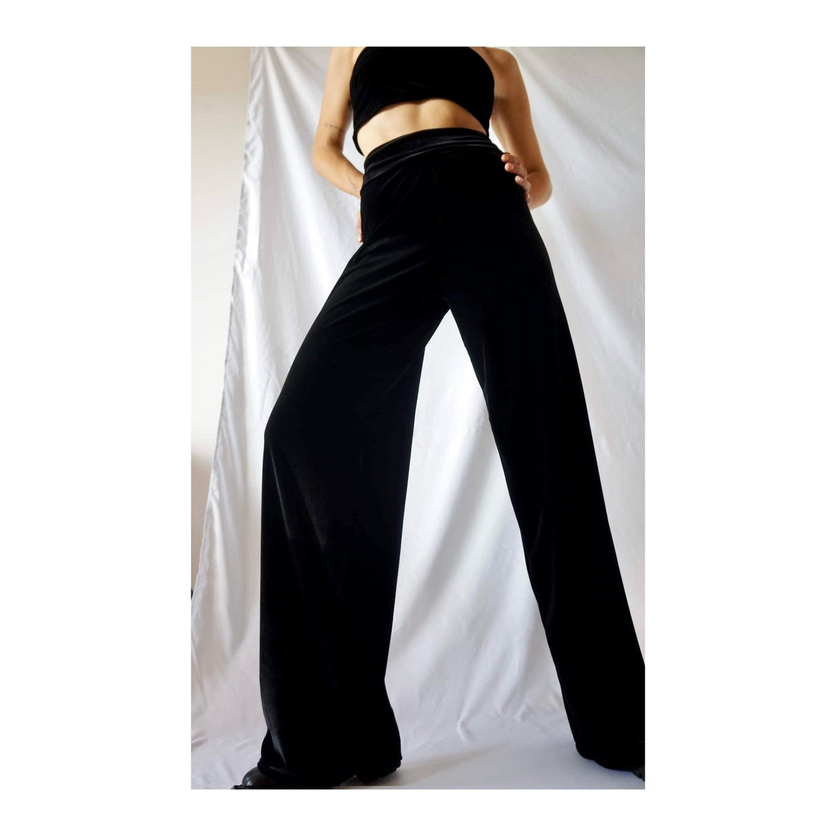 Sloane Black Velvet Pants — New York New York