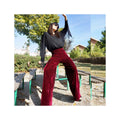 Hazel Burgundy Velvet Pants — New York New York