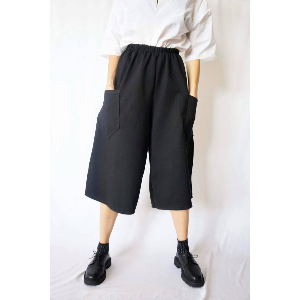 Marlo Black Linen Pants — view 3