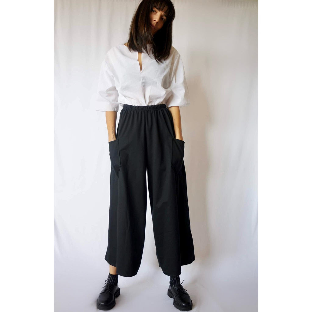 Marlo Black Linen Pants — view 4
