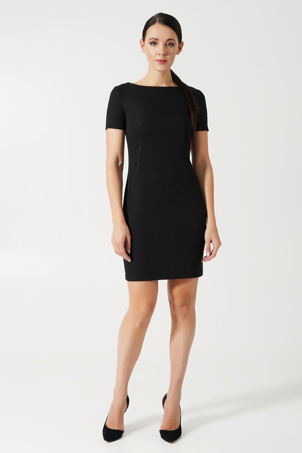 Wynn Black Mini Dress — view 2