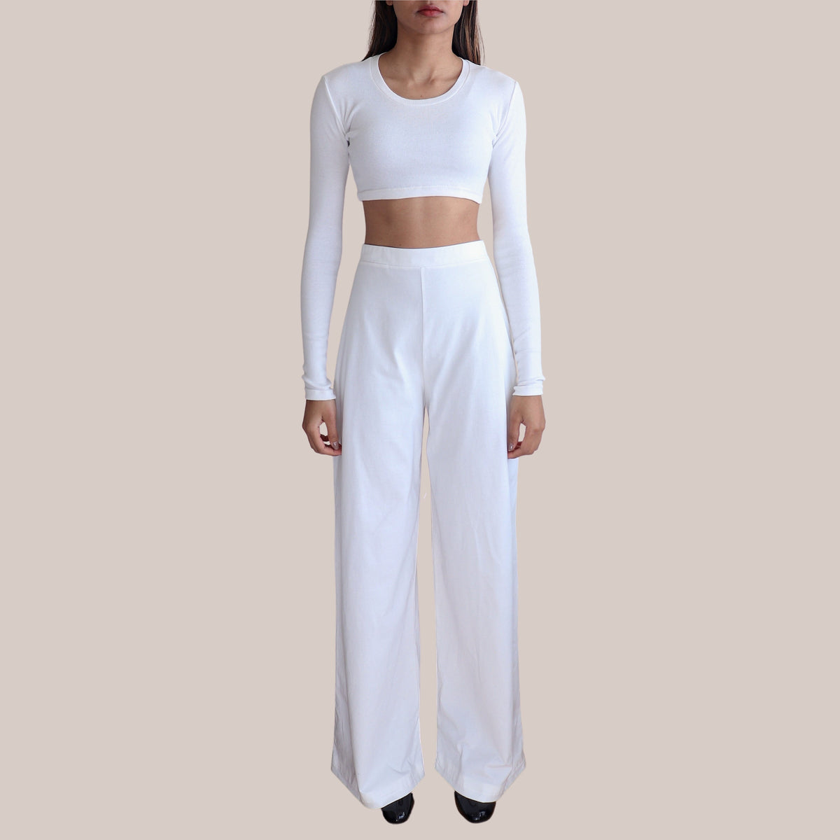 Rosa White Cotton Pants — New York New York