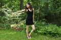 Dina Black Cotton Mini Dress — New York New York
