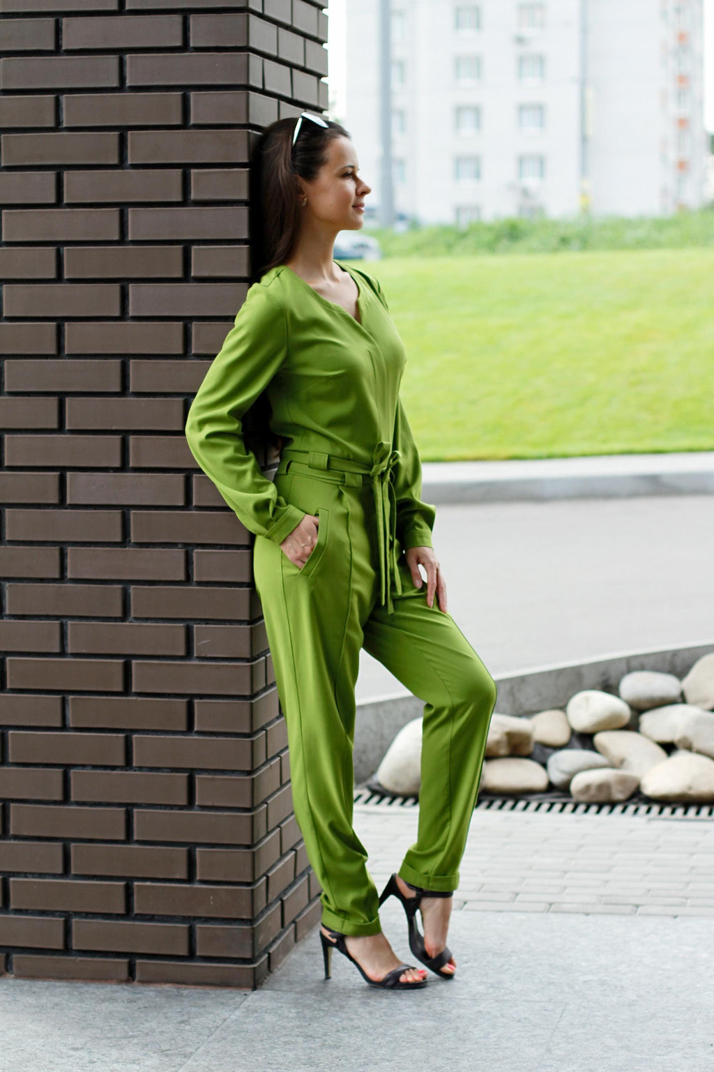 Wren Green Jumpsuit — view 2