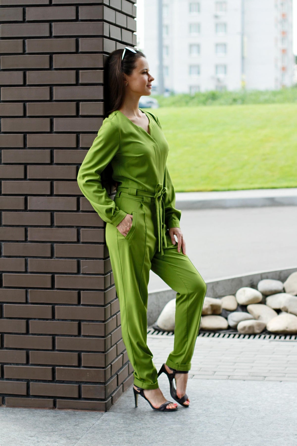 Wren Green Jumpsuit — view 2