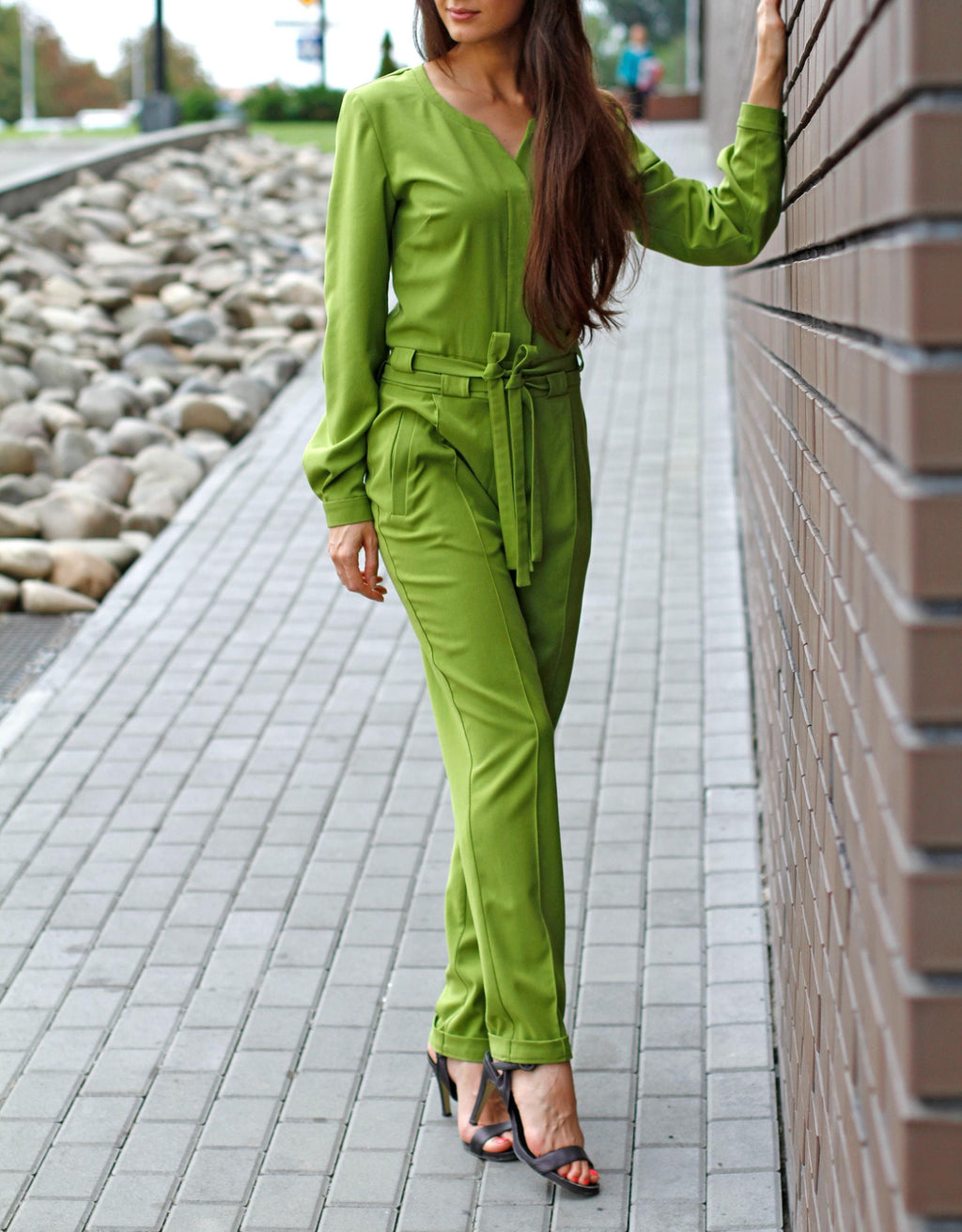 Wren Green Jumpsuit — New York New York