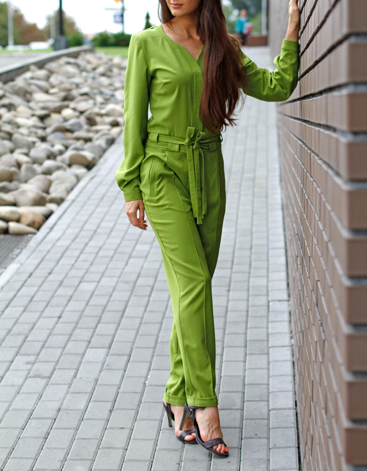 Wren Green Jumpsuit — New York New York