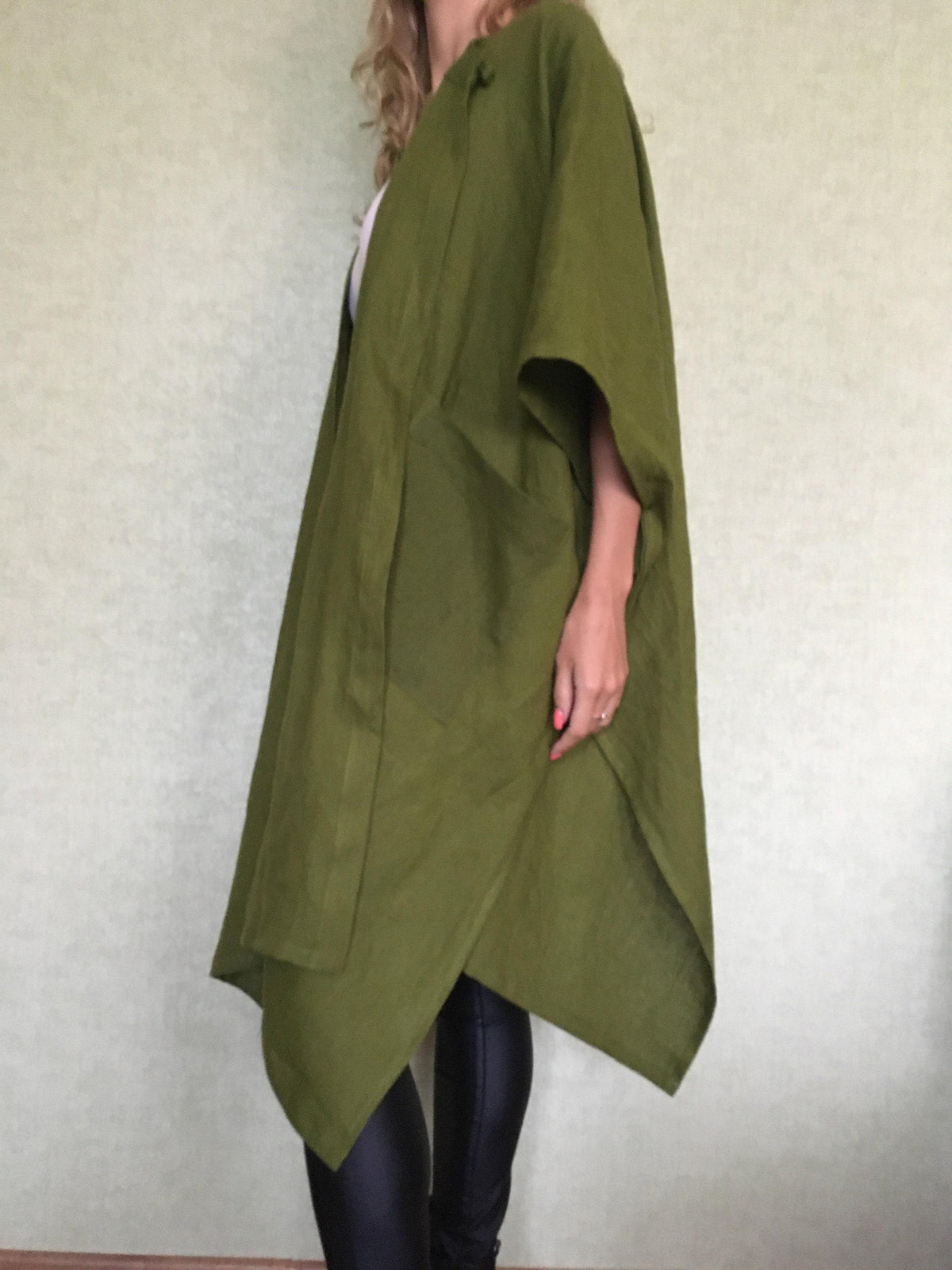Lila Black Linen Blazer — view 5