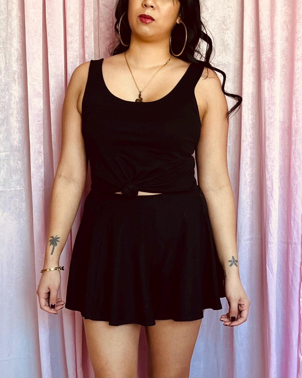Kaia Black Knit Set — view 2