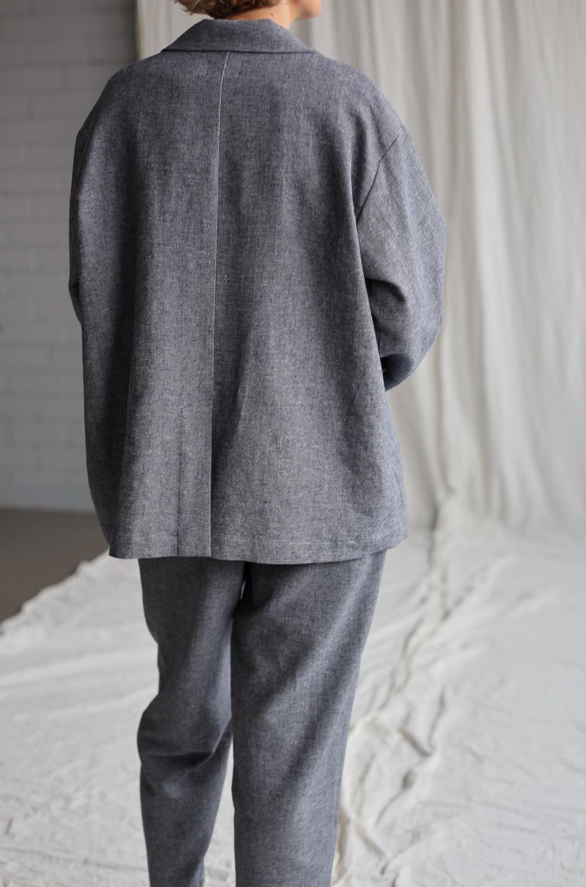 Quinn Gray Wool Blazer — view 6