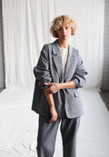 Quinn Gray Wool Blazer — New York New York