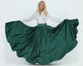 Etta Green Satin Maxi Skirt — New York New York