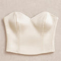 Dahlia Beige Satin Top — New York New York
