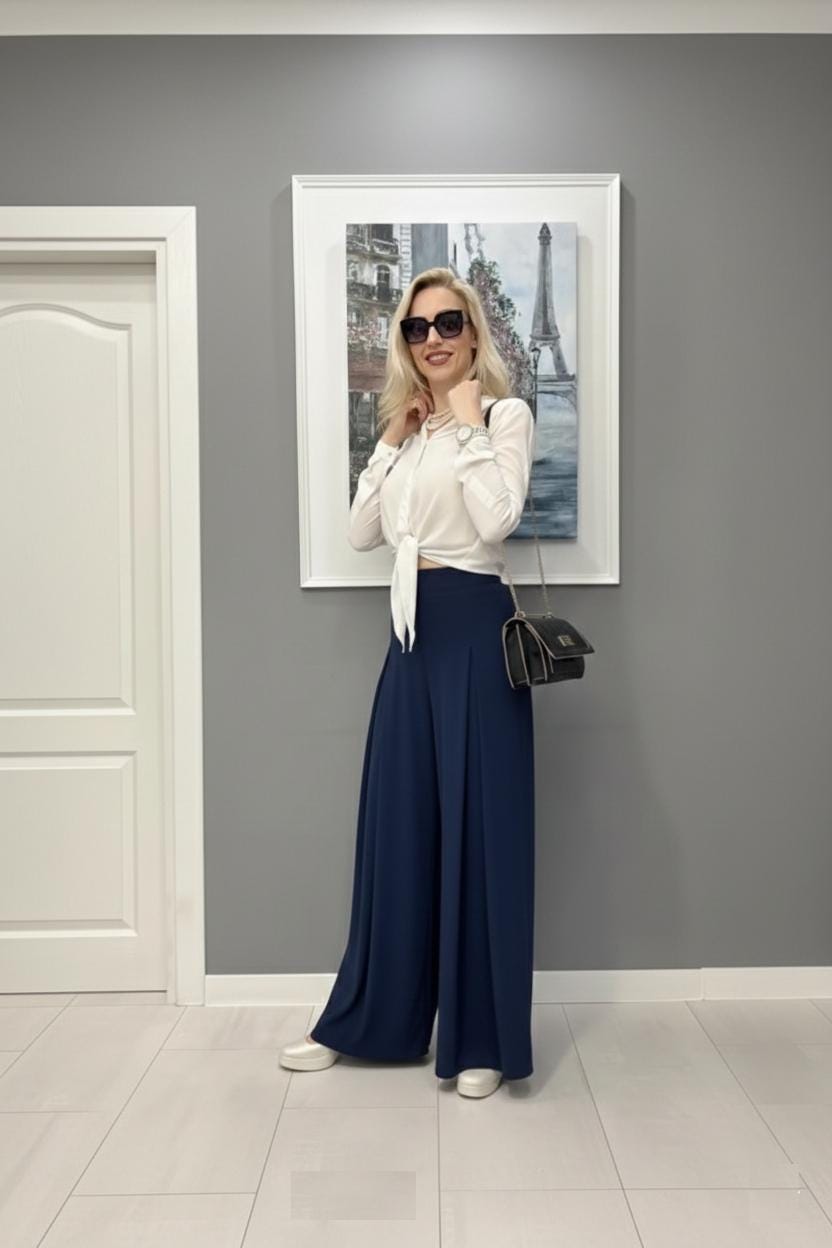 Mabel Navy Pants — New York New York