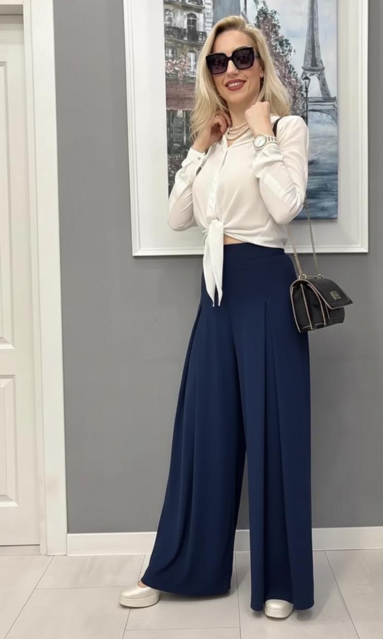 Mabel Navy Pants — view 2