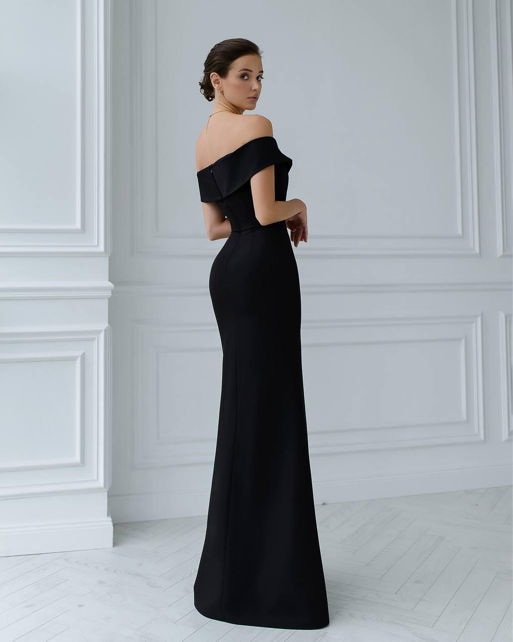 Tessa Black Maxi Dress — view 4