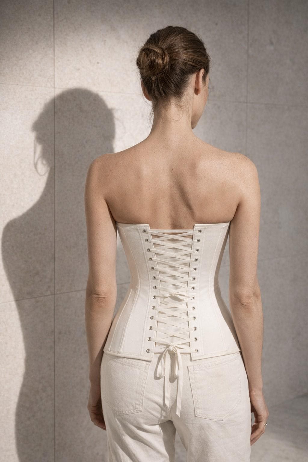 Tilly Ivory Satin Top — view 2