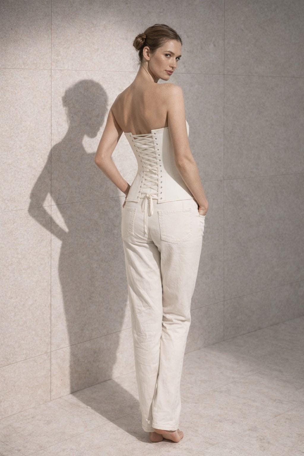 Tilly Ivory Satin Top — view 3