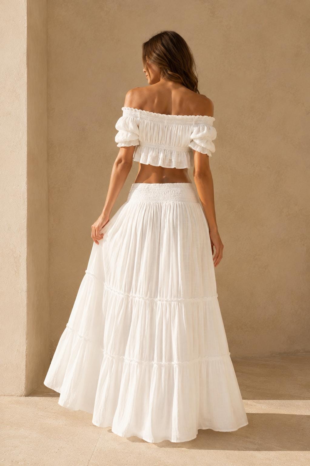 Inez White Ruffle Set — view 3