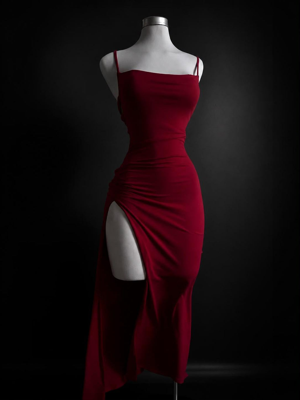 Willa Burgundy Bodycon Midi Dress — New York New York