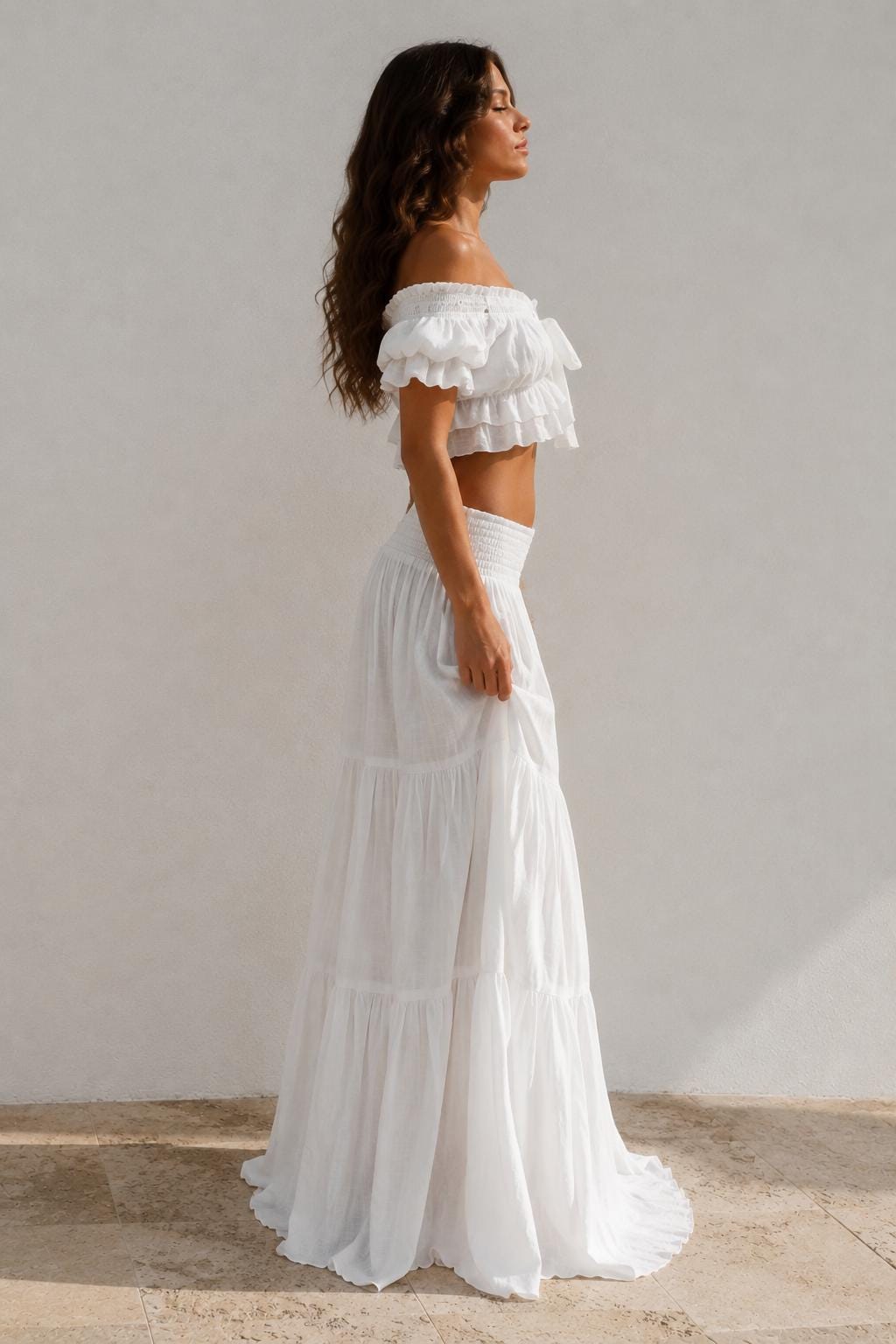 Inez White Ruffle Set — view 5