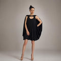 Esme Black Tunic Knee-Length Dress — New York New York
