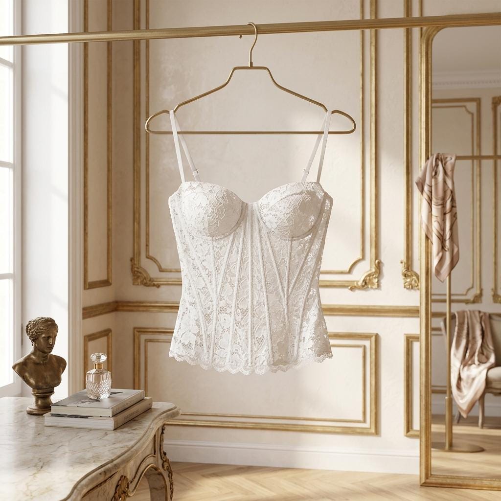 Nell White Lace Top — view 3